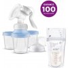 Philips AVENT Odsávačka mat.ml. manuálna s VIA systémom + Sáčky na materské mlieko 180 ml 25 ks VP-F173691