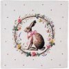 Clayre & Eef 6ks obrúsok zajac s kvetmi Easter Whispers Collection - 40*40 cm - Clayre & Eef