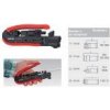 Knipex 974020SB Kliešte lisovacie (kompresné) 175 mm na koaxiálne konektory F,BNC,RCA 97 40 20 SB