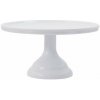 Cakesupplies Stojan na tortu a koláče - biely malý 23,5 cm