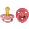 BIBS Cumlíky symetrické z prírodného kaučuku Colour 2 ks - veľkosť 2, Dusty Pink / Coral