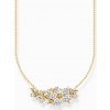 Thomas Sabo KE2085-414-4-L45V chain flower with stones gold plated