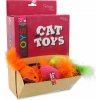 Hračka Magic Cat myška bavlna s catnipom 6cm 40ks