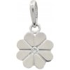 Zlatý prívesok z bieleho zlata štvorlístok 8065W