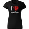T-ričko I Love Alfa Romeo dámske tričko Farba trička: Čierna, Farba potlače: Biela, Veľkosť: XS