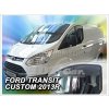 Deflektory - protiprievanové plexi Ford Transit / Custom Tourneo od 2012