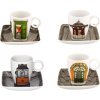 Vista Alegre - Espresso šálka+podšálka set 4ks Alma de Lisboa