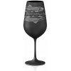 Crystalex pohár na víno Ryby Čierna 550 ml