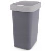 KOŠ NA ODPAD plastový kuchynský kúpeľňový kancelársky 25L sivý