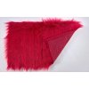 Umelá kožušina, červená, šírka 150, vlas 60 mm, metráž (vlas 60 mm šíře 150 cm)