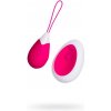 A-TOYS, Vibračné vajíčko s diaľkovým ovládaním, silikónové, ružovo-biele, 12 cm