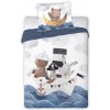 Faro DETSKÉ BAVLNENÉ OBLIEČKY BOAT 100X135 CM, 1KS 40X60 CM VZOROVANÉ