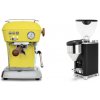 Ascaso Dream PID, Sun Yellow + Rocket Espresso GIANNINO, black/chrome