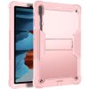 Techsuit Ochranný kryt Rugged TabShell + ochranná fólia na displej - Samsung Galaxy Tab S7 Plus / S8 Plus - Ružovo Zlatá KF2327021