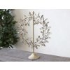 Chic Antique Bronzový antik kovový stojan s háčikom na dekoráciu - 12*50 cm - Chic Antique