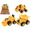 Teddies Auto stavební pro nejmenší plast 9cm 3 druhy na volný chod 12ks v boxu