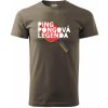 Ping Pongová legenda - Klasické pánske tričko vyššej gramáže - L ( Army )