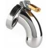 Mr. Steel The Brig Male Chastity Device Silver