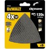 DeWalt brúsna sieťovina pre multifunkčné náradie 93x93mm P120, 5ks DTM3093