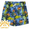 COLOR KIDS-Swim Shorts - AOP, summer green Mix 140