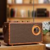 AM FM rádio - retro vintage štýl z dreva s Bluetooth + AUX / USB disk / Micro SD