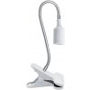 Kobi Flexibilná stolná lampa s klipom PLANTY 1xE27/30W/230V biela KB0428 + záruka 3 roky zadarmo + záruka 3 roky zadarmo