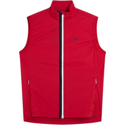 J.Lindeberg Golf Ash Light Packable pánska vesta červená
