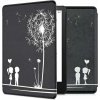 Puzdro KW Mobile - Dandelion Love - KW5625609 - pre Amazon Kindle Paperwhite 5 (2021) - čierne (KW Mobile obal na Amazon Kindle Paperwhite 5 (2021), flip, Dandelion Love, čierne, AutoSleep + záruka 3