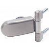 Finská sauna s.r.o. Pánt pre dvere sa dreveným rámom, celosklenené (do zárubne), Abloy šedý