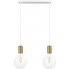 Belis Luster na lanku MIROS 2xE27/60W/230V biela/zlatá BE0780 + záruka 3 roky zadarmo + záruka 3 roky zadarmo