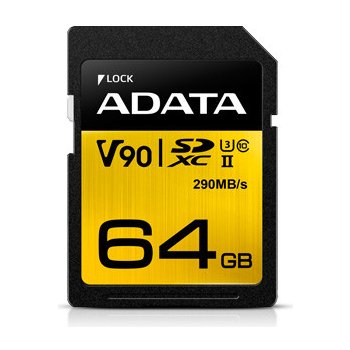 ADATA SDXC 64GB UHS-II U3 ASDX64GUII3CL10-C