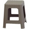 MEGA PLAST Taburetka I záhradná polyratan, mocca 36 × 33 × 33 cm