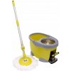 OTOČNÝ MOP S VÍRIVÝM KOŠOM 360° A NOŽNÝM POHONOM NEREZOVÁ OCEĽ