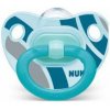 NUK Cumlík Happy days, silikón, V2 (6-18 m.) + box tyrkysový