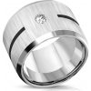 CITY STORM Unisex prsteň z chirurgickej ocele matný s očkom velkost prstena: 72 + darčeková krabička zadarmo