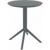 Design-Shop Skladací stôl Sky round tmavosivá