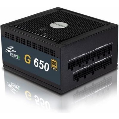 EVOLVEO G650 zdroj 650W, eff 90%, 80+ GOLD, aPFC, modulární, retail E-G650R
