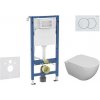 Geberit Duofix - Set predstenovej inštalácie, klozetu Oudee a dosky softclose, tlačidlo Delta01, alpská biela SANI11CA3102B