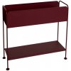 Fermob Kovový kvetináč / knižnica PICOLINO V.63 cm black cherry