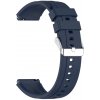 Techsuit – remienok na hodinky 18 mm (W075) pre Huawei Watch GT 4 (41 mm) / W1 / Honor Watch S1 / Garmin Venu 2S / Vivoactive 4S – tmavomodrý