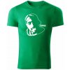 T-ričko Tupac Shakur pánske tričko Farba trička: Trávová zelená, Farba potlače: Biela, Veľkosť: XL