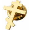 Gaira® Brošňa do chlopne Kríž 30479, Farba zlatá