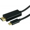 GoGEN USB CHDMI 150MM01, prepojovací kábel HDMI, Konektory HDMI a USB-C