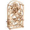 Ugears 3D drevené mechanické puzzle Hodinový strojček