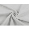 Mušelín dvojitá gázovina MSN-057 Bledo sivá - metráž šírka 140 cm