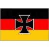 Vlajka Nemecko s krížom