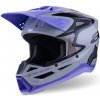 prilba S-M3 edícia JETT LAWRENCE, ALPINESTARS (sivá/fialová/čierna) 2026 Veľkosť: XL