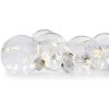 Solight sada LED vianočných gulí s hviezdami veľ. 8cm 6ks 30LED časovač tester 3xAA USB