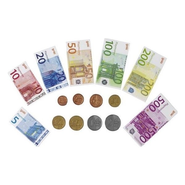 Detský obchodík GOKI 51853 Peniaze na hranie Euro