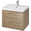 Kúpeľňová skrinka s umývadlom Cersanit Lara 60x50,5x44,7 cm orech S801-143-DSM